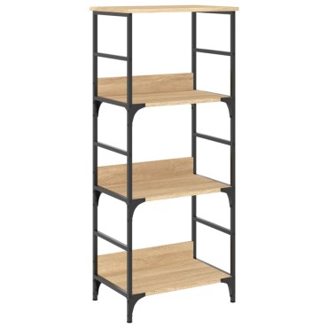 vidaXL Βιβλιοθήκη Sonoma Δρυς 50x33x117,5cm Επεξεργασμένο Ξύλο 1 τεμ.