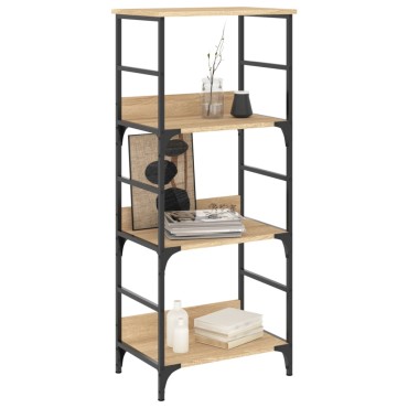 vidaXL Βιβλιοθήκη Sonoma Δρυς 50x33x117,5cm Επεξεργασμένο Ξύλο 1 τεμ.
