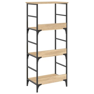 vidaXL Βιβλιοθήκη Sonoma Δρυς 50x33x117,5cm Επεξεργασμένο Ξύλο 1 τεμ.