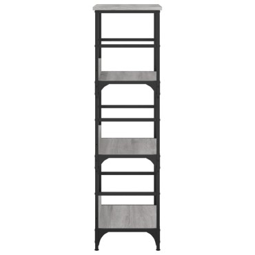 vidaXL Βιβλιοθήκη Γκρι Sonoma 50x33x117,5cm Επεξεργασμένο Ξύλο 1 τεμ.