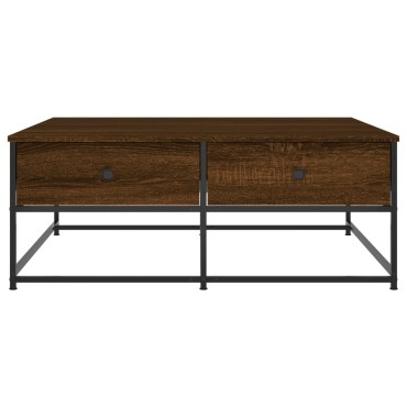 vidaXL Τραπεζάκι Σαλονιού Καφέ Δρυς 100x99x40cm Επεξεργ. Ξύλο 1 τεμ.