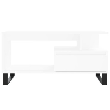vidaXL Τραπεζάκι Σαλονιού Λευκό 90x49 x45cm από Επεξεργασμένο Ξύλο 1 τεμ.