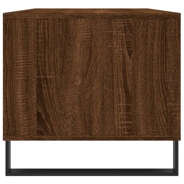 vidaXL Τραπεζάκι Σαλονιού Καφέ Δρυς 90x49x45cm Επεξεργασμ. Ξύλο 1 τεμ.