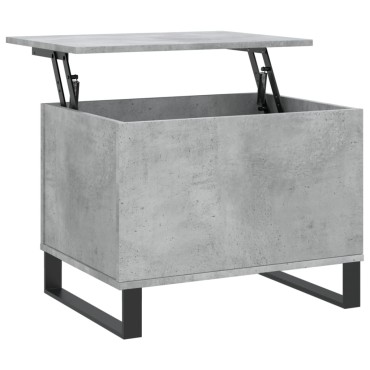 vidaXL Τραπεζάκι Σαλονιού Γκρι Σκυρ. 60x44,5x45cm Επεξεργ. Ξύλο 1 τεμ.