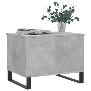 vidaXL Τραπεζάκι Σαλονιού Γκρι Σκυρ. 60x44,5x45cm Επεξεργ. Ξύλο 1 τεμ.