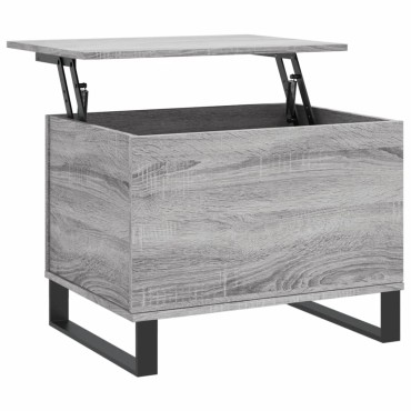 vidaXL Τραπεζάκι Σαλονιού Γκρι Sonoma 60x44,5x45cm Επεξεργασμένο Ξύλο 1 τεμ.