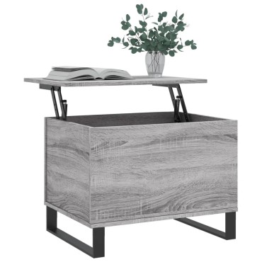 vidaXL Τραπεζάκι Σαλονιού Γκρι Sonoma 60x44,5x45cm Επεξεργασμένο Ξύλο 1 τεμ.