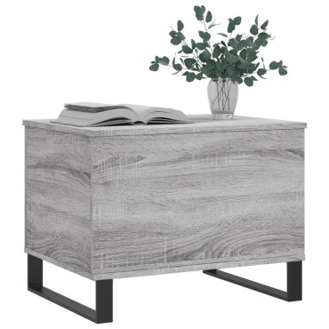 vidaXL Τραπεζάκι Σαλονιού Γκρι Sonoma 60x44,5x45cm Επεξεργασμένο Ξύλο 1 τεμ.