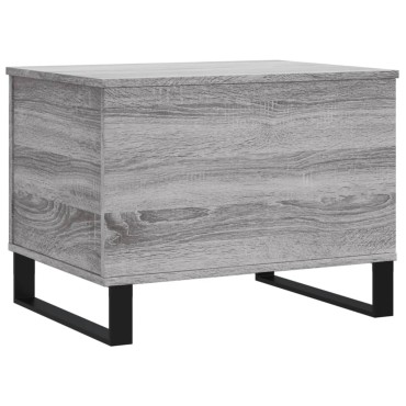 vidaXL Τραπεζάκι Σαλονιού Γκρι Sonoma 60x44,5x45cm Επεξεργασμένο Ξύλο 1 τεμ.
