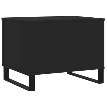 vidaXL Τραπεζάκι Σαλονιού Μαύρο 60x44,5x45cm Επεξεργασμένο Ξύλο 1 τεμ.