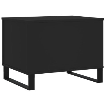 vidaXL Τραπεζάκι Σαλονιού Μαύρο 60x44,5x45cm Επεξεργασμένο Ξύλο 1 τεμ.