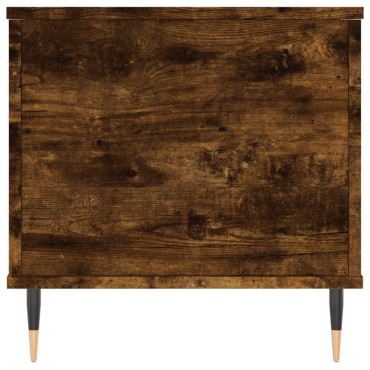 vidaXL Τραπεζάκι Σαλονιού Καπνιστή Δρυς 90x44,5x45cm Επεξ. Ξύλο 1 τεμ.