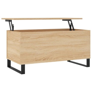 vidaXL Τραπεζάκι Σαλονιού Sonoma Δρυς 90x44,5x45cm Επεξεργασμένο Ξύλο 1 τεμ.