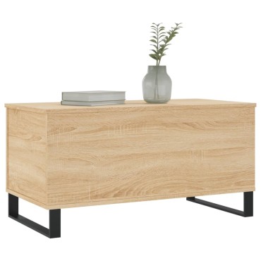 vidaXL Τραπεζάκι Σαλονιού Sonoma Δρυς 90x44,5x45cm Επεξεργασμένο Ξύλο 1 τεμ.