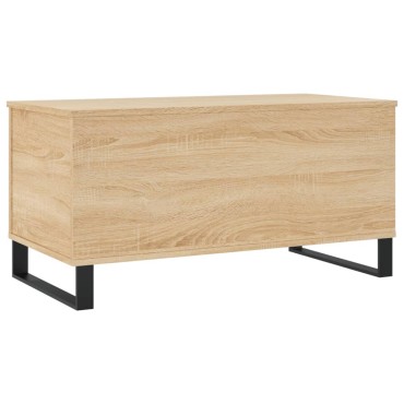 vidaXL Τραπεζάκι Σαλονιού Sonoma Δρυς 90x44,5x45cm Επεξεργασμένο Ξύλο 1 τεμ.