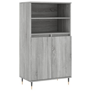 vidaXL Ντουλάπι Γκρι Sonoma 60x36x110cm από Επεξεργασμένο Ξύλο 1 τεμ.
