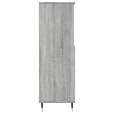 vidaXL Ντουλάπι Γκρι Sonoma 60x36x110cm από Επεξεργασμένο Ξύλο 1 τεμ.