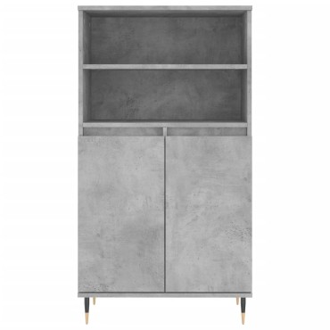 vidaXL Ντουλάπι Γκρι σκυροδέματος 60x36x110cm από Επεξεργασμένο Ξύλο 1 τεμ.