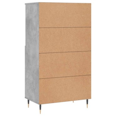 vidaXL Ντουλάπι Γκρι σκυροδέματος 60x36x110cm από Επεξεργασμένο Ξύλο 1 τεμ.