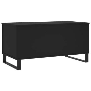 vidaXL Τραπεζάκι Σαλονιού Μαύρο 90x44,5x45cm Επεξεργασμένο Ξύλο 1 τεμ.
