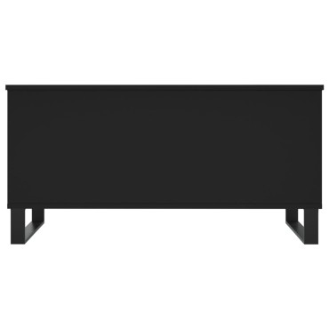 vidaXL Τραπεζάκι Σαλονιού Μαύρο 90x44,5x45cm Επεξεργασμένο Ξύλο 1 τεμ.