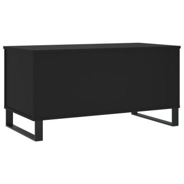 vidaXL Τραπεζάκι Σαλονιού Μαύρο 90x44,5x45cm Επεξεργασμένο Ξύλο 1 τεμ.
