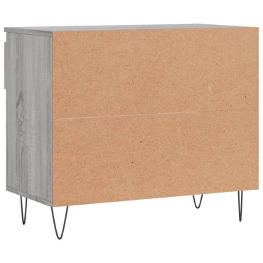 vidaXL Παπουτσοθήκη Γκρι Sonoma 70x36x60cm από Επεξεργασμένο Ξύλο