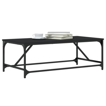 vidaXL Τραπεζάκι Σαλονιού Μαύρο 100x50x35cm από Επεξεργασμένο Ξύλο 1 τεμ.
