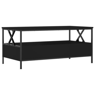 vidaXL Τραπεζάκι Σαλονιού Μαύρο 100x51x45cm από Επεξεργασμένο Ξύλο 1 τεμ.