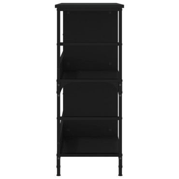 vidaXL Βιβλιοθήκη Μαύρη 78,5x33x82cm από Επεξεργασμένο Ξύλο 1 τεμ.