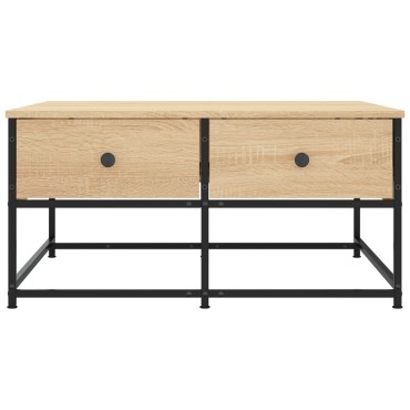 vidaXL Τραπεζάκι Σαλονιού Sonoma Δρυς 80x80x40cm Επεξεργασμένο Ξύλο 1 τεμ.