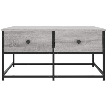 vidaXL Τραπεζάκι Σαλονιού Γκρι Sonoma 80x80x40cm Επεξεργασμένο Ξύλο 1 τεμ.