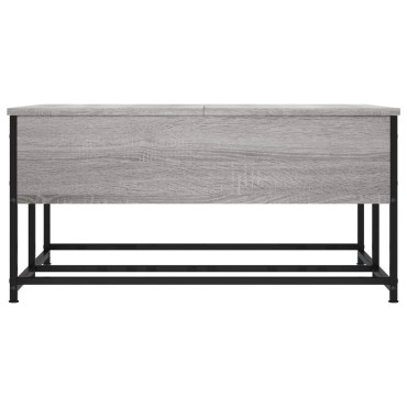 vidaXL Τραπεζάκι Σαλονιού Γκρι Sonoma 80x80x40cm Επεξεργασμένο Ξύλο 1 τεμ.