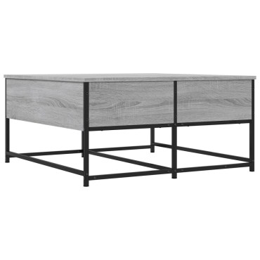 vidaXL Τραπεζάκι Σαλονιού Γκρι Sonoma 80x80x40cm Επεξεργασμένο Ξύλο 1 τεμ.