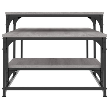 vidaXL Τραπεζάκι Σαλονιού Γκρι Sonoma 102x60x45cm Επεξεργ. Ξύλο 1 τεμ.
