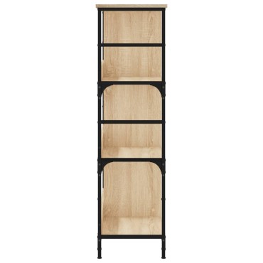 vidaXL Βιβλιοθήκη Sonoma Δρυς 78,5x33x117,5cm Επεξεργασμένο Ξύλο 1 τεμ.