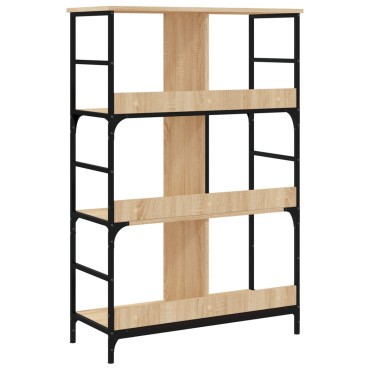 vidaXL Βιβλιοθήκη Sonoma Δρυς 78,5x33x117,5cm Επεξεργασμένο Ξύλο 1 τεμ.