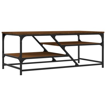 vidaXL Τραπεζάκι Σαλονιού Καφέ Δρυς 100x49x40cm Επεξεργασμένο Ξύλο 1 τεμ.