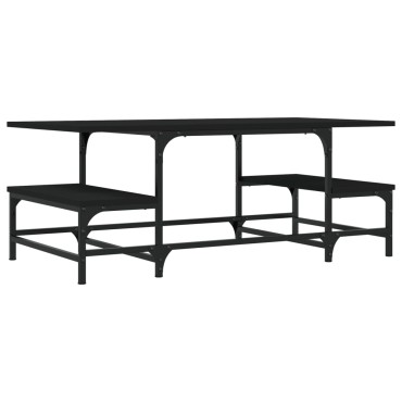 vidaXL Τραπεζάκι Σαλονιού Μαύρο 100x50,5x40cm από Επεξεργασμένο Ξύλο 1 τεμ.