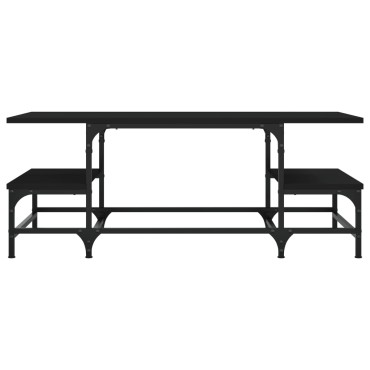 vidaXL Τραπεζάκι Σαλονιού Μαύρο 100x50,5x40cm από Επεξεργασμένο Ξύλο 1 τεμ.