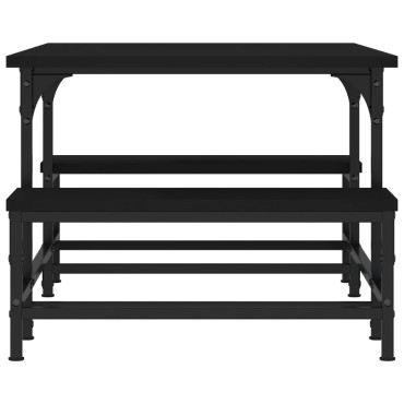 vidaXL Τραπεζάκι Σαλονιού Μαύρο 100x50,5x40cm από Επεξεργασμένο Ξύλο 1 τεμ.