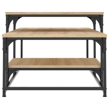 vidaXL Τραπεζάκι Σαλονιού Sonoma Δρυς 102x60x45cm Επεξεργ. Ξύλο 1 τεμ.