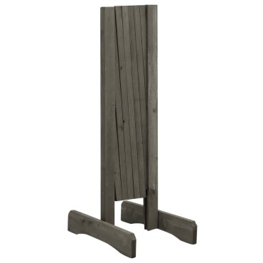 vidaXL Καφασωτό Φράχτης Κήπου Γκρι 120x60cm Μασίφ Ξύλο Ελάτης