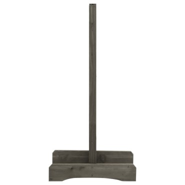vidaXL Καφασωτό Φράχτης Κήπου Γκρι 120x60cm Μασίφ Ξύλο Ελάτης
