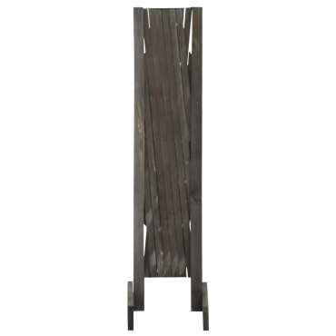 vidaXL Καφασωτό Φράχτης Κήπου Γκρι 120x90cm Μασίφ Ξύλο Ελάτης