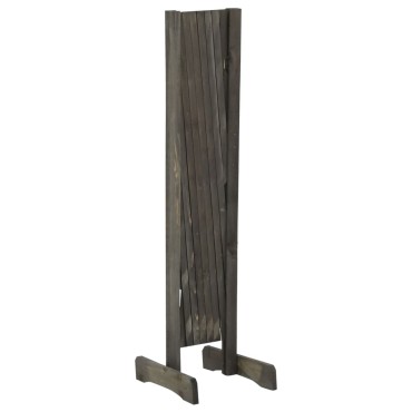 vidaXL Καφασωτό Φράχτης Κήπου Γκρι 120x90cm Μασίφ Ξύλο Ελάτης