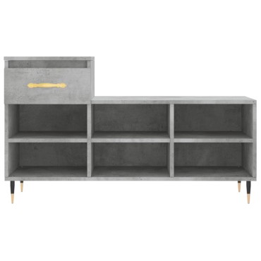 vidaXL Παπουτσοθήκη Γκρι Σκυροδέματος 102x36x60cm Επεξεργασμένο Ξύλο