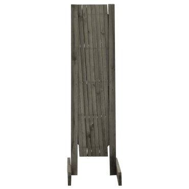 vidaXL Καφασωτό Φράχτης Κήπου Γκρι 150x80cm Μασίφ Ξύλο Ελάτης