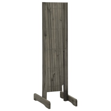 vidaXL Καφασωτό Φράχτης Κήπου Γκρι 150x80cm Μασίφ Ξύλο Ελάτης