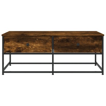 vidaXL Τραπεζάκι Σαλονιού Καπνιστή Δρυς 100x51x40cm Επεξεργασμ. Ξύλο 1 τεμ.